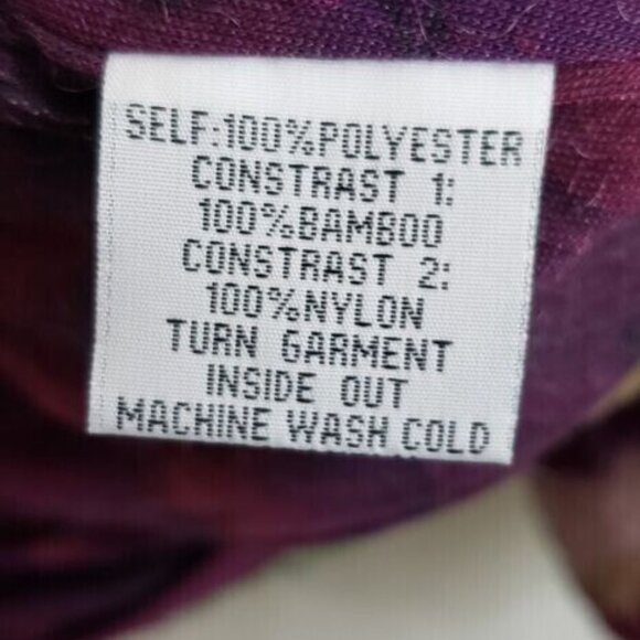 Johnny Was Calme Jacket Womens M Pink Fleece Bomber Watercolor Floral Camo - Picture 7 of 7